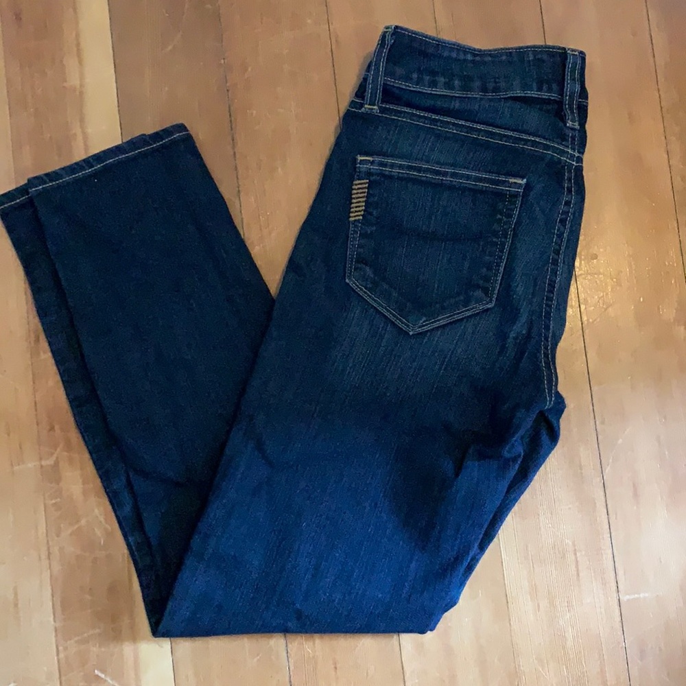 Paige crop mid rise jeans
